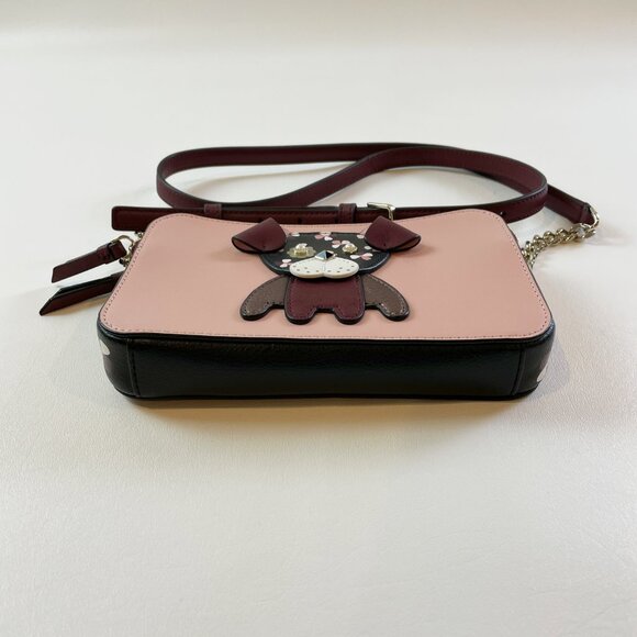 NEW Kate Spade Crossbody Floral Pup Cherrywood - Picture 3 of 11